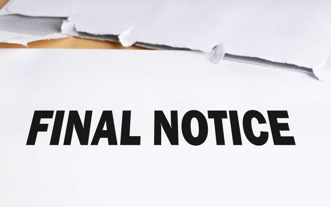 Final Notice