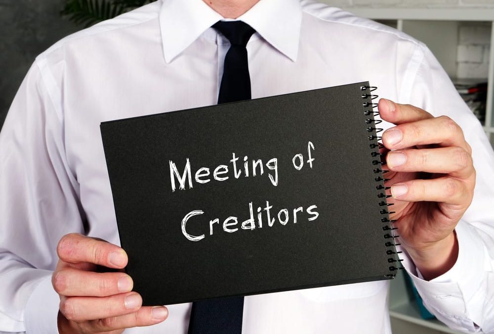 What happens at the meeting of creditors?